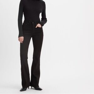 GAP Black Velvet Hi-waisted Flare jeans